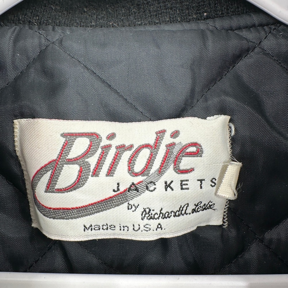 Birdie Mens Jacket Size L Vintage Teamsters Local 568 Wool Leather Varsity Union - Picture 6 of 11